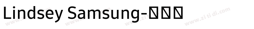 Lindsey Samsung字体转换